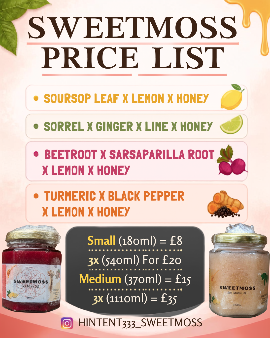 SOURSOP LEAF x LEMON x HONEY - SWEETMOSS FLAVOUR